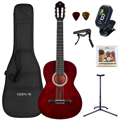 Barcelona LC 3900 TR Kırmızı Klasik Gitar Seti